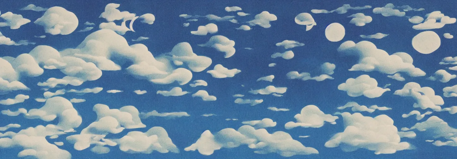 Image similar to cloud dreams, by Nobuhiko Obayashi