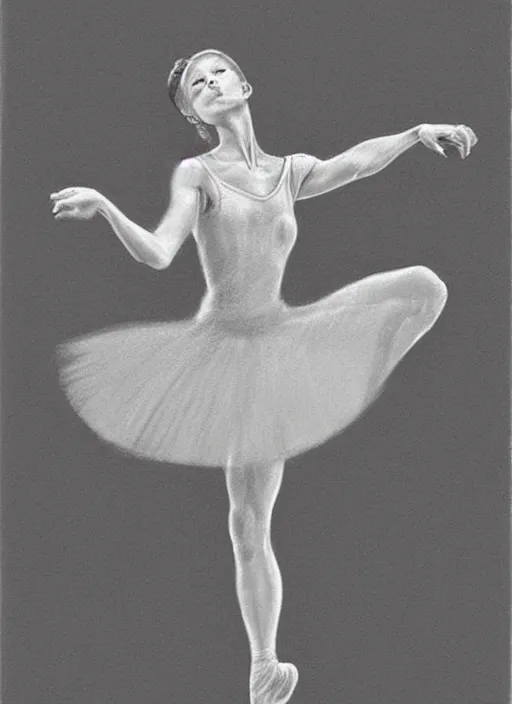 Image similar to gorgeous graceful graphite gesture drawing of a ballerina dancing through time and space, highly detailed, smooth, focus