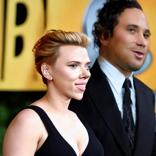 Image similar to scarlett johansson falls in love with a hobbit