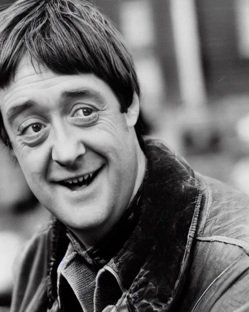Prompt: film still close - up shot of rodney trotter from the tv show only fools and horses. photographic, photography