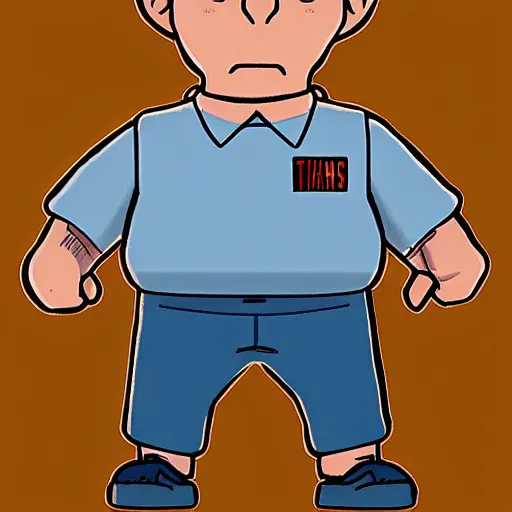 Prompt: eleven from stranger things as a family guy character, full body highdetail, artstation