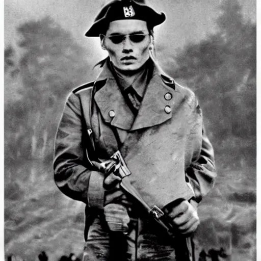 Image similar to johnny depp world war 2 photo