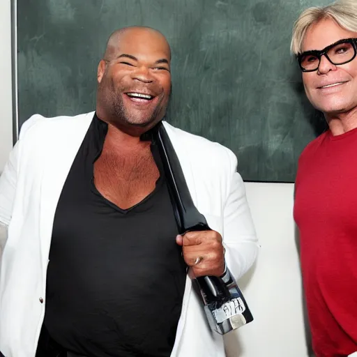 christopher judge and richard dean anderson, photograph, Stable Diffusion