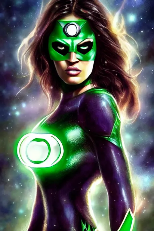 Prompt: Majestic and regal portrait of Megan Fox female Green Lantern, DC universe, Perfect face, beautiful, intricate, epic, elegant, menacing, fantasy, highly detailed, digital painting, hard focus, beautiful volumetric lighting, epic light, ultra detailed, by Leesha Hannigan, Ross Tran, Thierry Doizon, Kai Carpenter, Ignacio Fernández Ríos