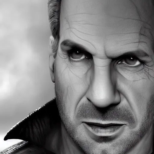 Prompt: if Ralph Fiennes was The Hulk, cinematic, epic, cool, photo realistic, 4k, high detail