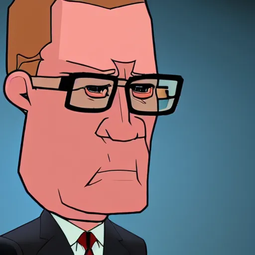 Prompt: hyper realistic, beautiful moody lighting, extreme emotions, caricature, soft, portrait of a very angry Hank Hill, 3d depth