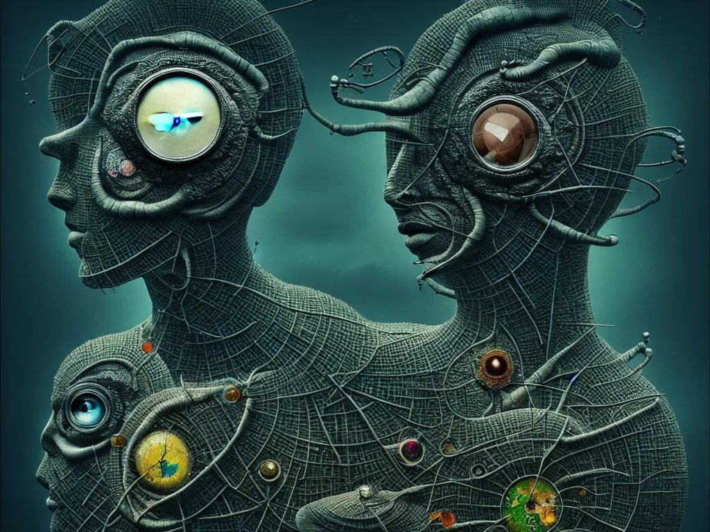 Prompt: highly detailed photo of consciousness does not determine life, but life determines consciousness, trending on deviantart, neo surrealism, sharp focus, 4 k, a lot of little details, octane, masterpiece, art by max ernst