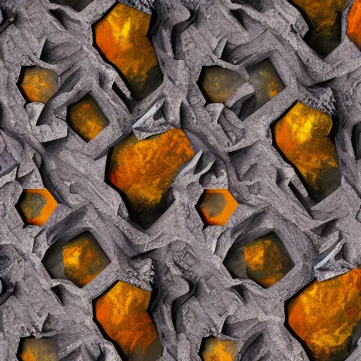 Prompt: powerful autumn creepy mountain range hexagon herring agate pearnuclear explosion tin , by Mark Rothko and H. R. Giger and Ghibli Studios , Rendered in Cinema4D , photography , fauvist