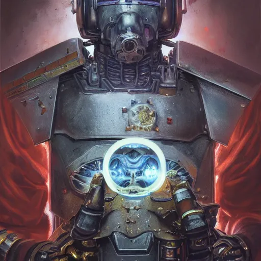 Prompt: warhammer 4 0 k emperor armor realistic cyborg anthropomorphic shiba inu scifi cyberpunk x - ray, portrait art by donato giancola and greg rutkowski, realistic face, x - ray fields glowing in tesla electricity visible magnetic field, digital art, trending on artstation, symmetry