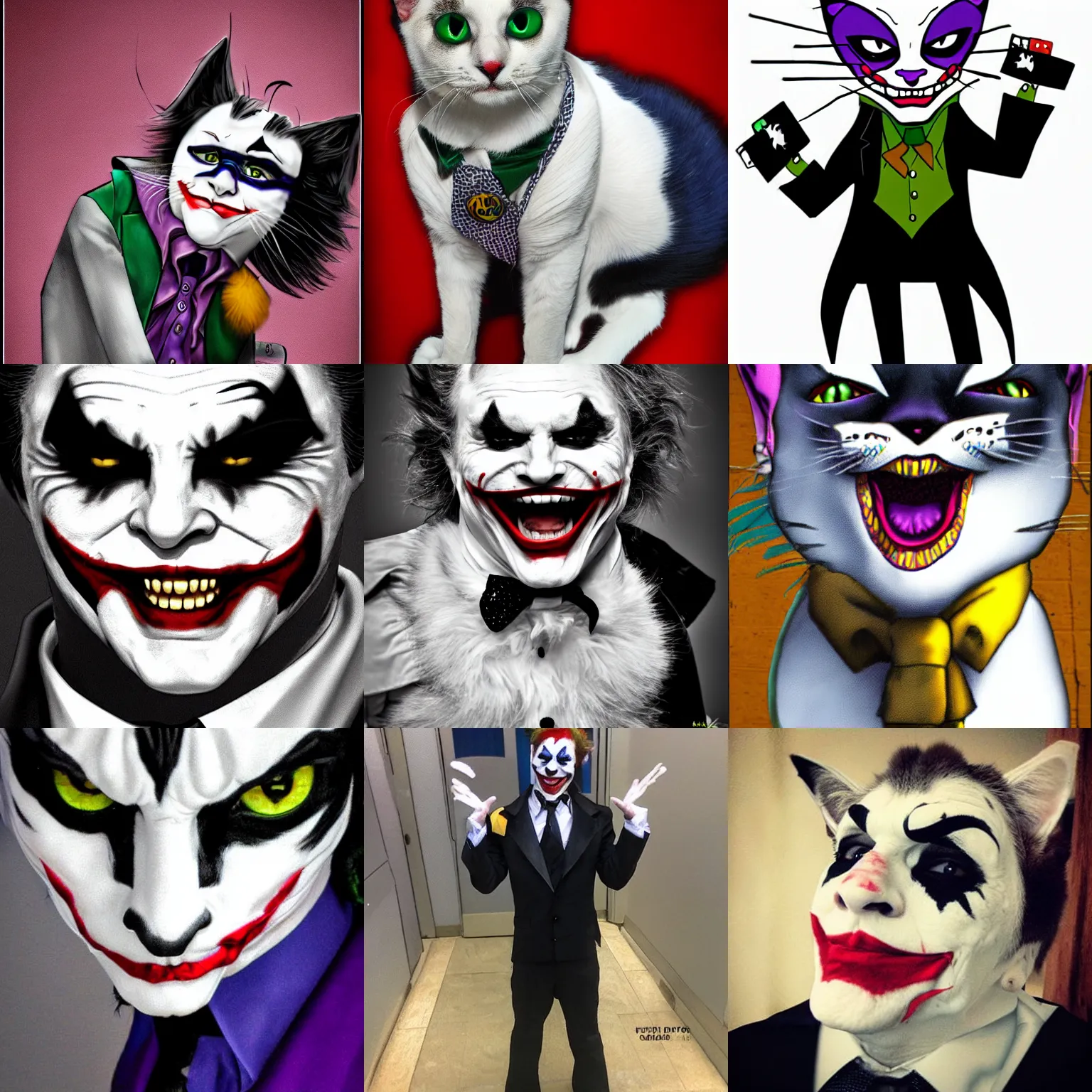 Prompt: cat as joker