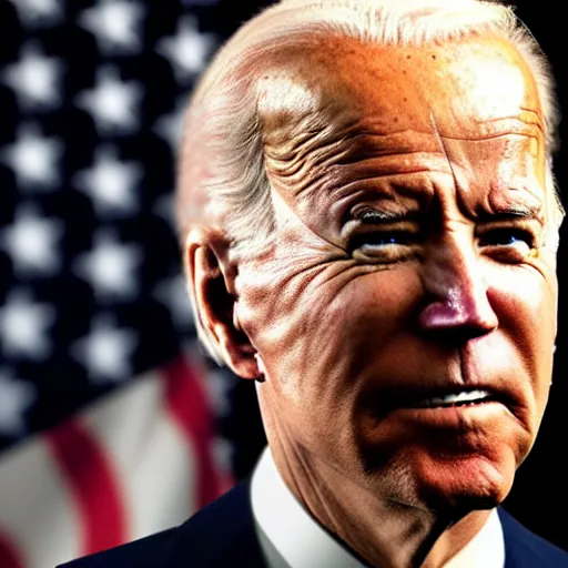 Image similar to uhd candid photo of joe biden as captain pike, with accurate face, uhd, studio lighting, correct face, photo by annie leibovitz