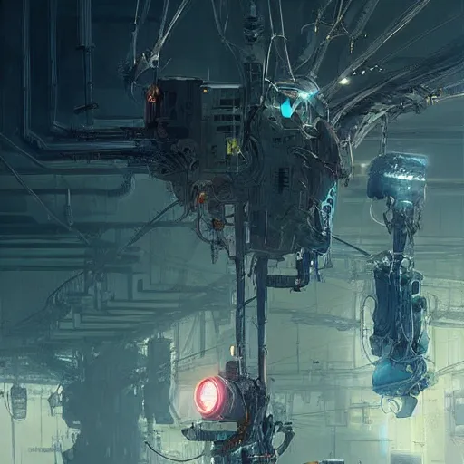 Prompt: cinematic, hyperdetailed beautiful stunning a superbrain with multiple wires attached, octane, style of greg rutkowski