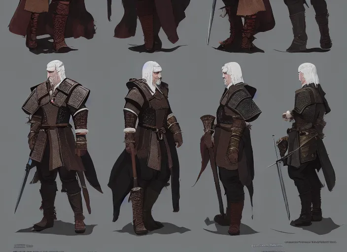 Before & After image - The Witcher: Hi-Res Character Models for