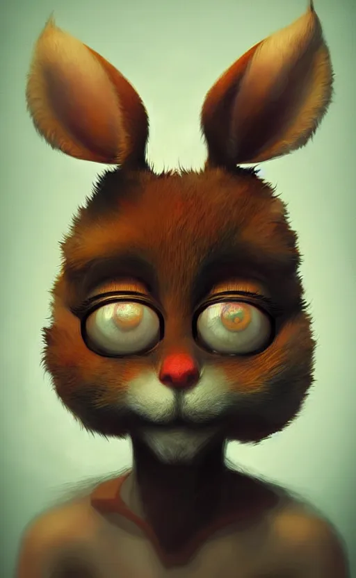 Image similar to a beautiful portrait of a cute anthropomorphic humanoid fursona. big eyes. character design by cory loftis fenghua zhong ryohei hase isma