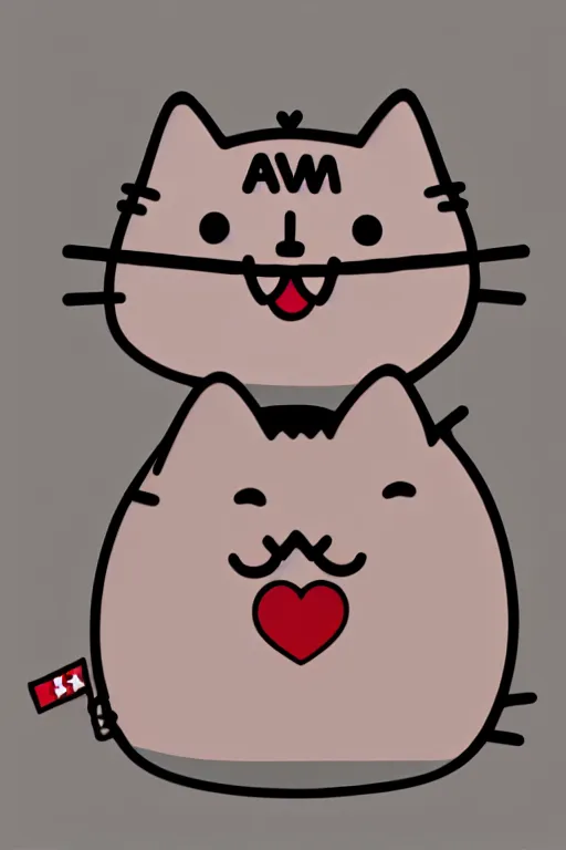 Image similar to a marxist pusheen