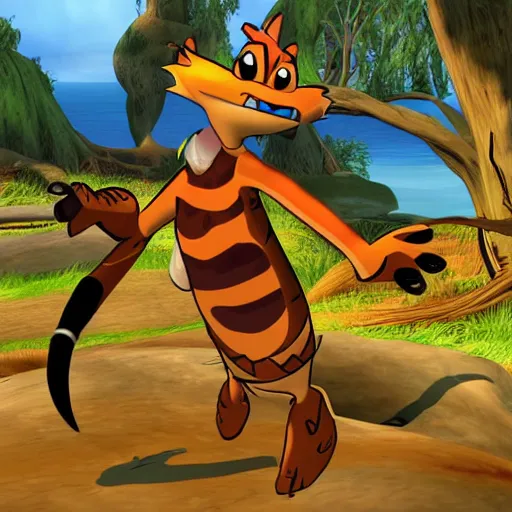 Image similar to ty the tasmanian tiger