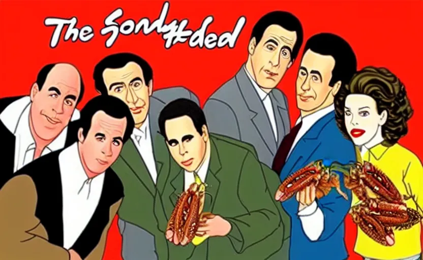 Image similar to the episode of seinfeld where everyone eats bugs together sitcom