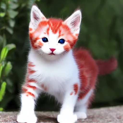 Prompt: adorable crimson kitten