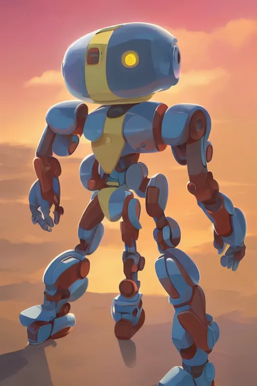 Image similar to metabots medabots medarotto medarot robot minimalist comics, behance hd by jesper ejsing, by rhads, makoto shinkai and lois van baarle, ilya kuvshinov, rossdraws global illumination ray tracing hdr radiating a glowing aura