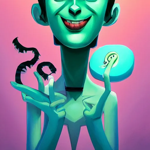 Image similar to face icon stylized minimalist beetlejuice, loftis, cory behance hd by jesper ejsing, by rhads, makoto shinkai and lois van baarle, ilya kuvshinov, rossdraws global illumination