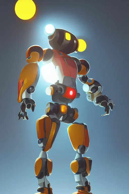 Image similar to metabots medabots medarotto medarot robot minimalist comics, behance hd by jesper ejsing, by rhads, makoto shinkai and lois van baarle, ilya kuvshinov, rossdraws global illumination ray tracing hdr radiating a glowing aura