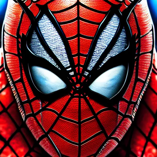 Image similar to a portrait of spiderman as a zombie highly detailed, digital photo, hdri, by christopher bretz and john carpenter, vivid colors, high contrast, 8 k resolution, intricate, photorealistic, smooth, psychedelic color scheme, concept art, award winning, cg society contest winner