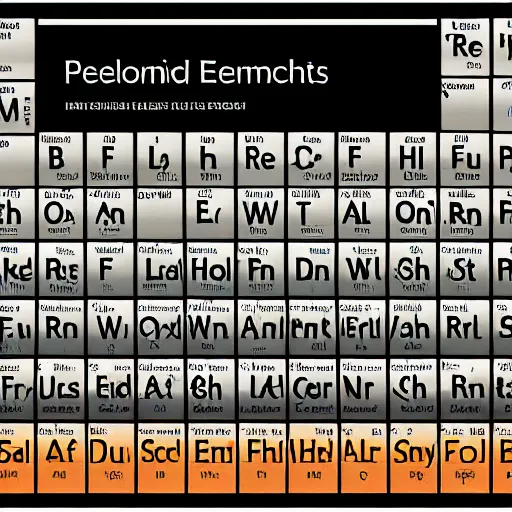 Image similar to periodic table of elements