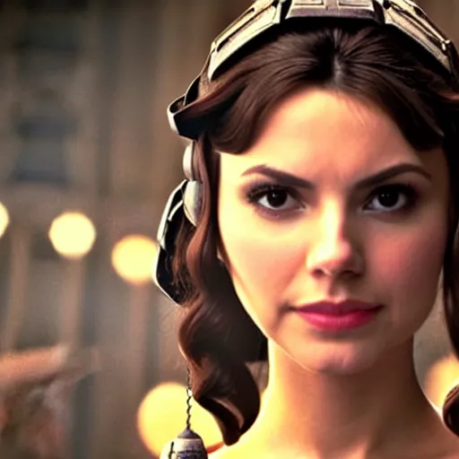 Image similar to victoria justice as princess padme in star wars episode 3, 8k resolution, full HD, cinematic lighting, award winning, anatomically correct