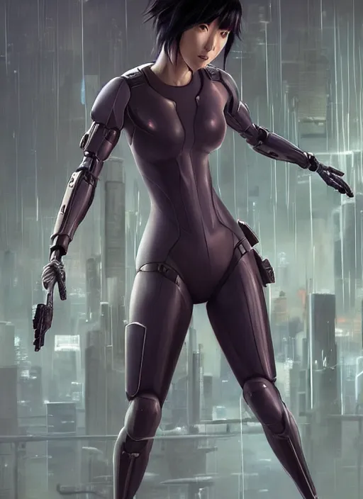 Image similar to weta disney pixar movie still portrait photo of motoko kusanagi the major ghost in the shell : : as cyborg woman by pixar : : by weta, wlop, ilya kuvshinov, rossdraws, artgerm, maxim cover, octane render, anime, octane render, 3 d, volumetric lighting, anti aliasing, raytracing : :