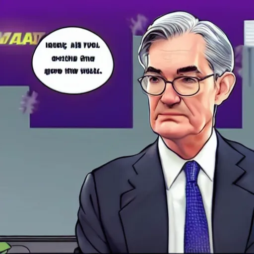 Image similar to Screenshot of Jerome Powell in Overwatch