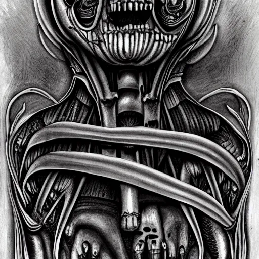 Prompt: giger, trending on deviantart