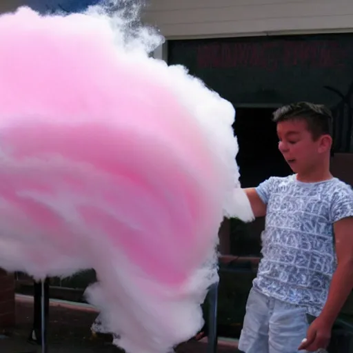 Image similar to a cotton candy tornado