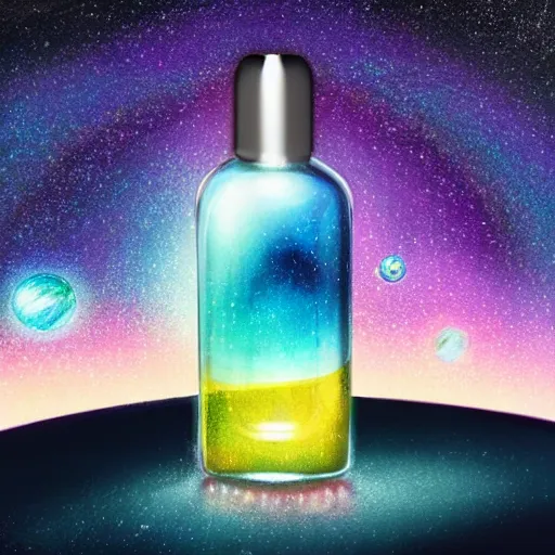 Image similar to Galaxy in a bottle