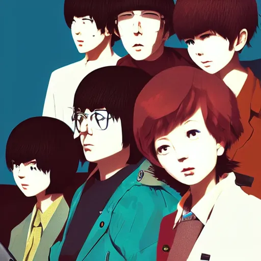 Image similar to bird bird joins an indie band by ilya kuvshinov katsuhiro otomo