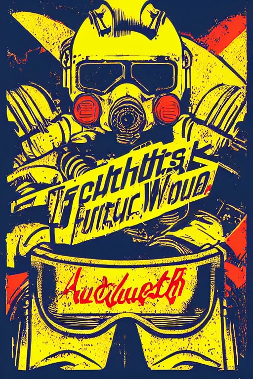 Image similar to fallout 7 6 retro futurist illustration art by butcher billy, sticker, colorful, illustration, highly detailed, simple, smooth and clean vector curves, no jagged lines, vector art, smooth andy warhol style