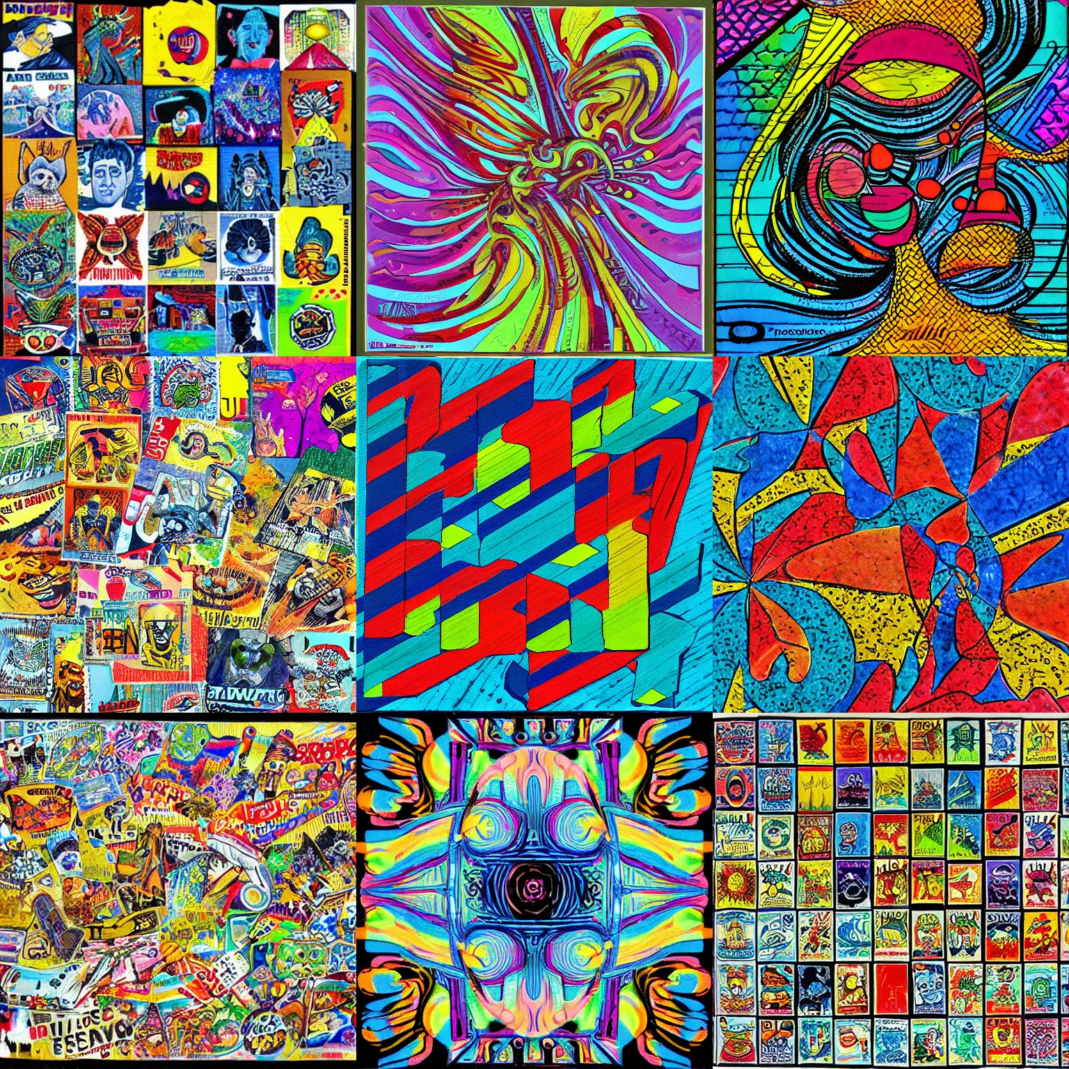 Prompt: blotter art