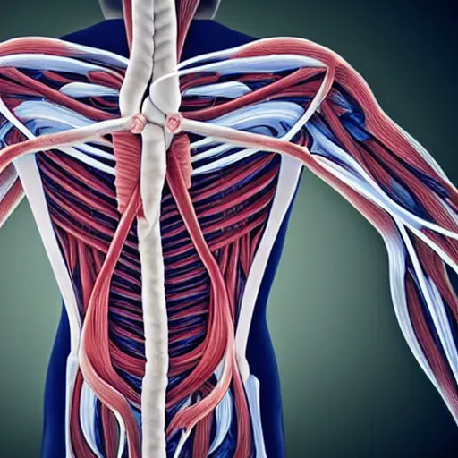 Image similar to mess of entangled muscular muscles