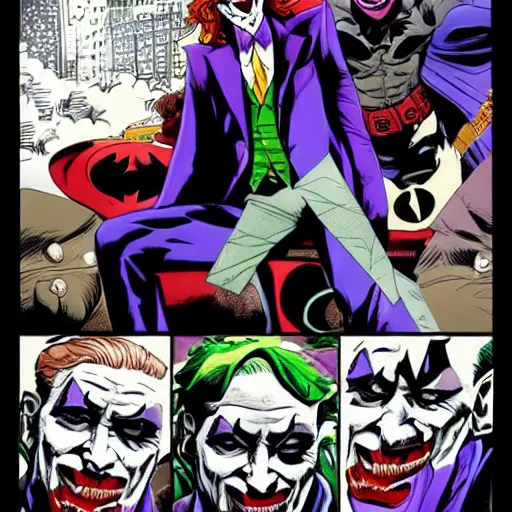 Image similar to the joker as batman