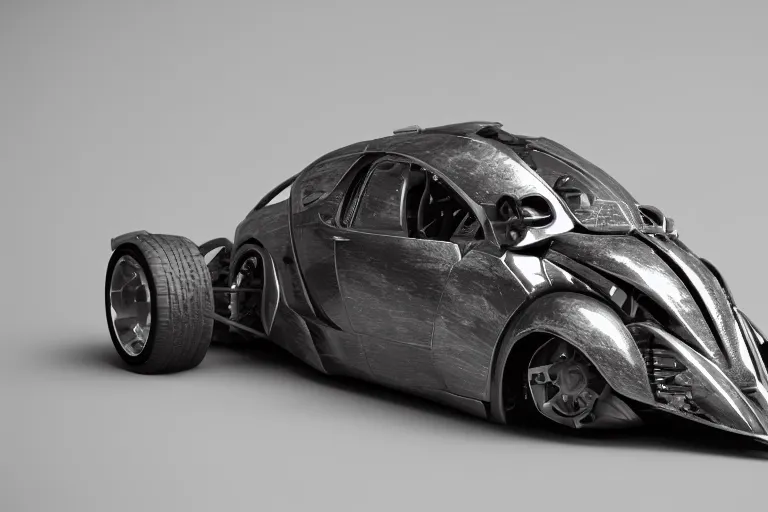 Image similar to a sportscar a trilobite chimera, octane render, studio lighting