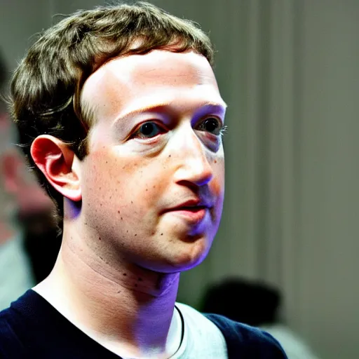 Prompt: a high-resolution photo of Mark Zuckerberg looking human