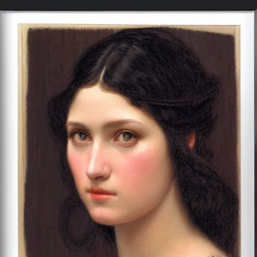 Prompt: sketch study of a woman by john william godward