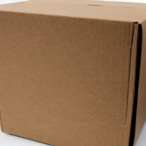 Image similar to fragile cardboard box, image white background, damaged box