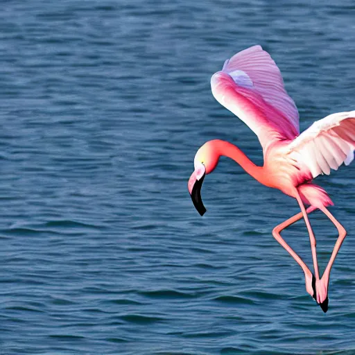 Image similar to flamingo flying together