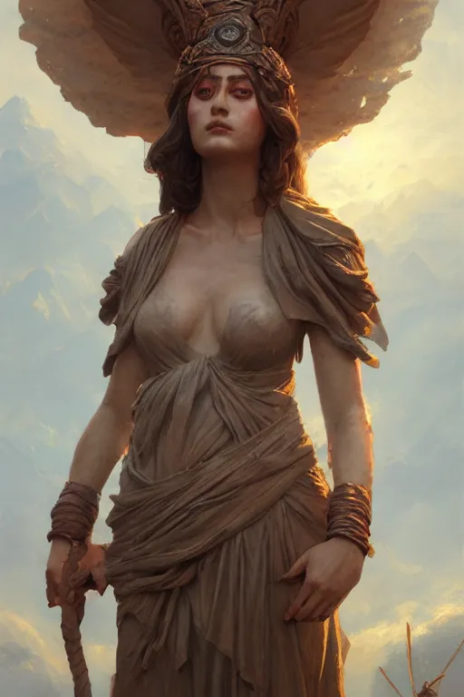 Prompt: goddess of the mud land, highly detailed, digital painting, artstation, concept art, smooth, sharp focus, illustration, unreal engine 5, 8 k, art by artgerm and greg rutkowski and edgar maxence