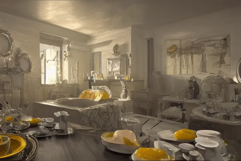 Image similar to Hyperrealism, SA world made of jelly and custard, ray tracing, intricate details, 4k detail post processing, ultra detailed, cinematic