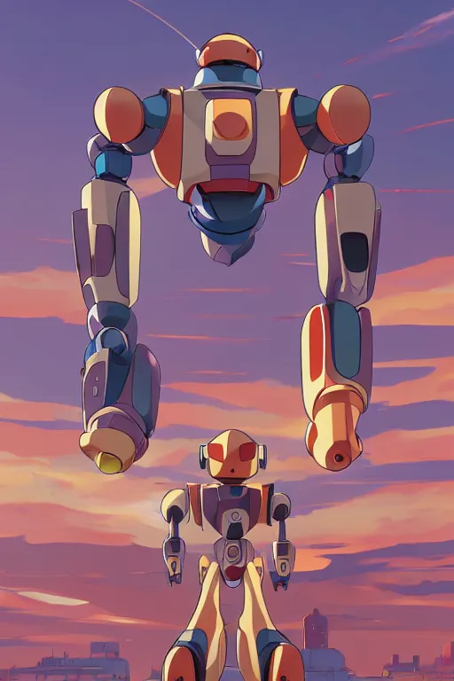 Image similar to metabots medabots medarotto medarot robot minimalist comics, behance hd by jesper ejsing, by rhads, makoto shinkai and lois van baarle, ilya kuvshinov, rossdraws global illumination ray tracing hdr radiating a glowing aura