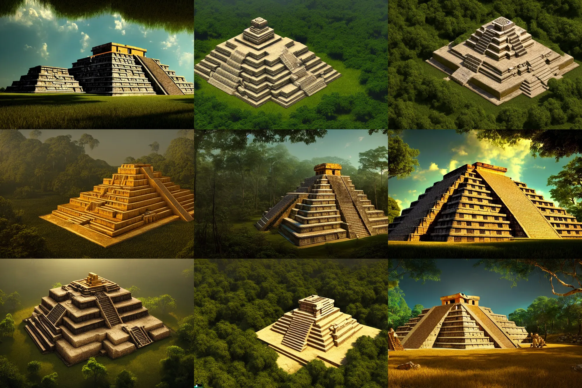 ancient mayan temples