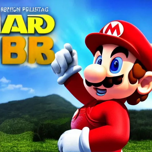 Image similar to stunning award winning hyperrealistic hdr 8 k highly detailed portrait photo of mario as a real human