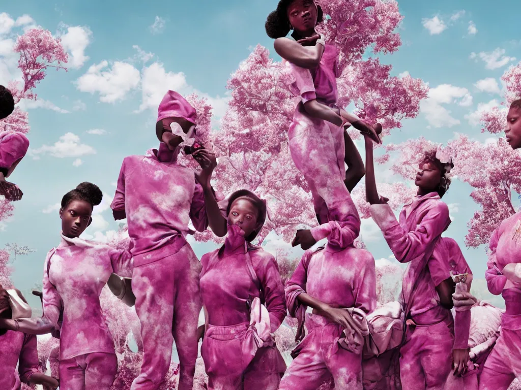 Image similar to fragrance advertising campaign by richard mosse