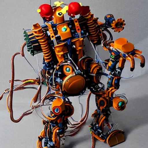 Image similar to a spaghetti mech suit